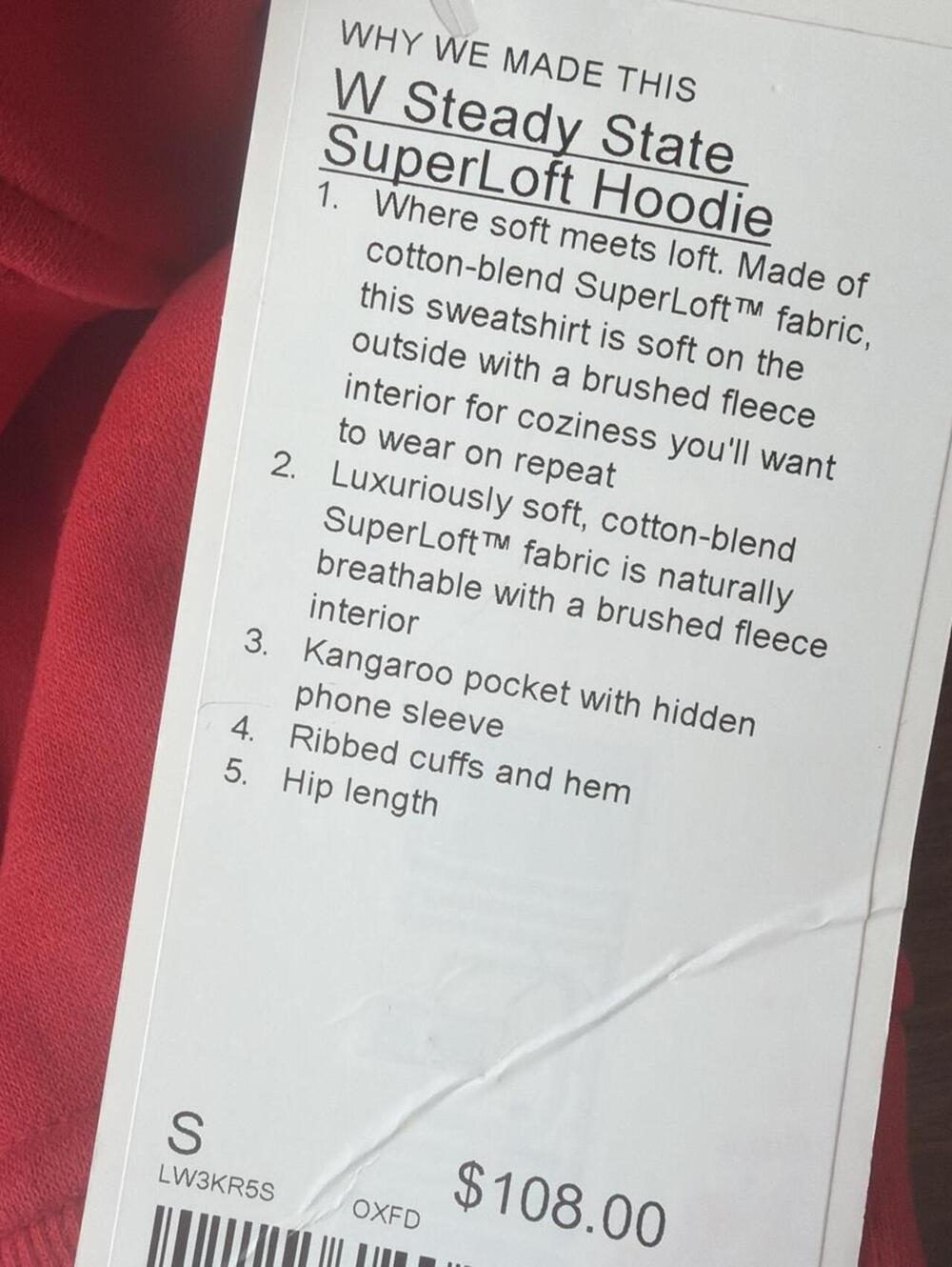 W Steady State SuperLoft Hoodie - Picture 2 of 3